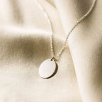 Gold Oval Pendant Necklace