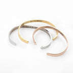 Gold Engraved Cuff Bracelet
