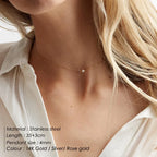 Gold Pearl Choker Necklace
