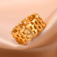 Gold Chain Ring