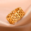 Gold Chain Ring