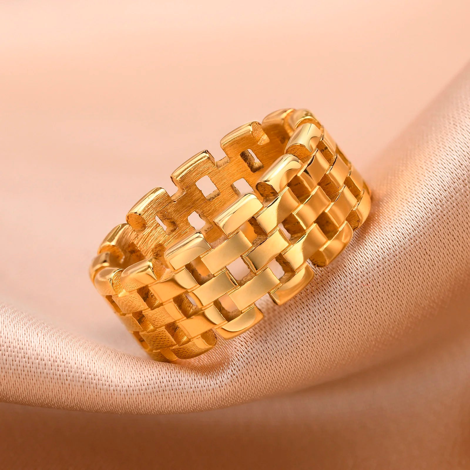 Gold Chain Ring