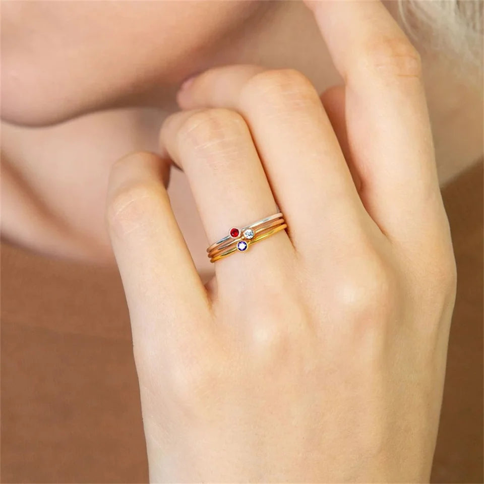 Gold Birthstone Ring