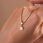 Personalized Paw Name Necklace