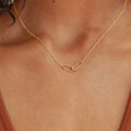 Gold Paperclip Necklace