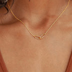 Gold Paperclip Necklace