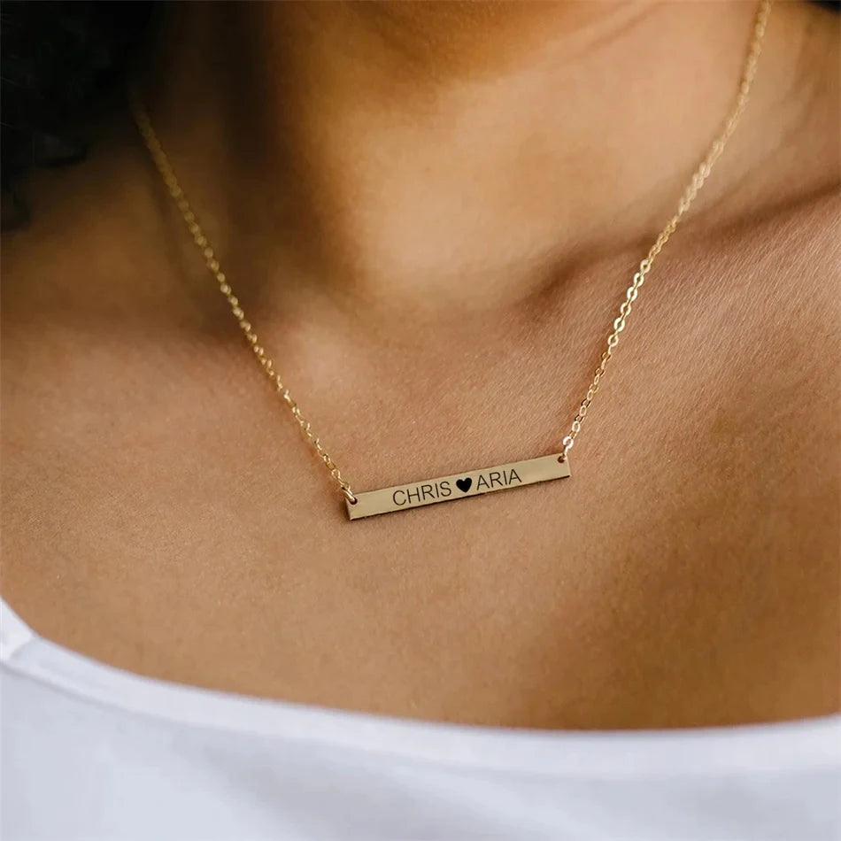 Gold Monogram Necklace