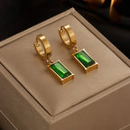 Gold Green Zircon Set
