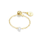 Zircon Charm Adjustable Ring