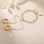 Heart Clover Chain Bracele