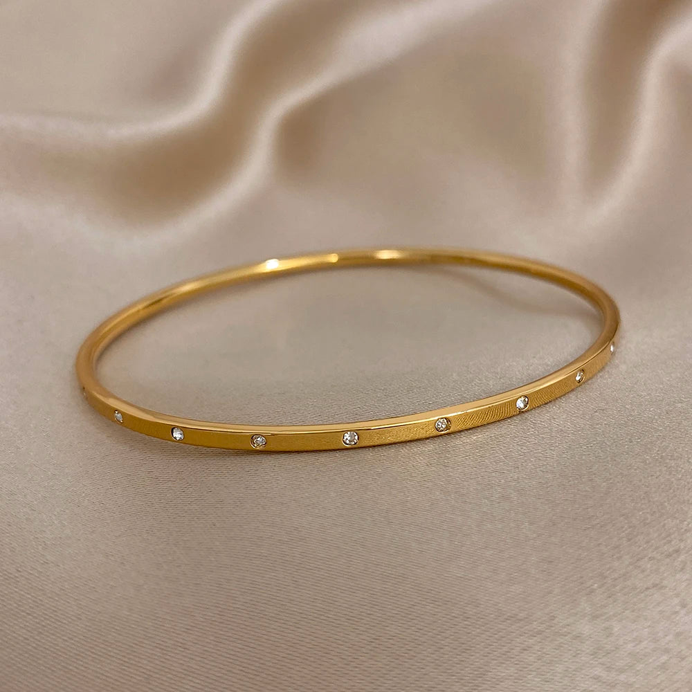 Slim Gold Cuff Bracelet