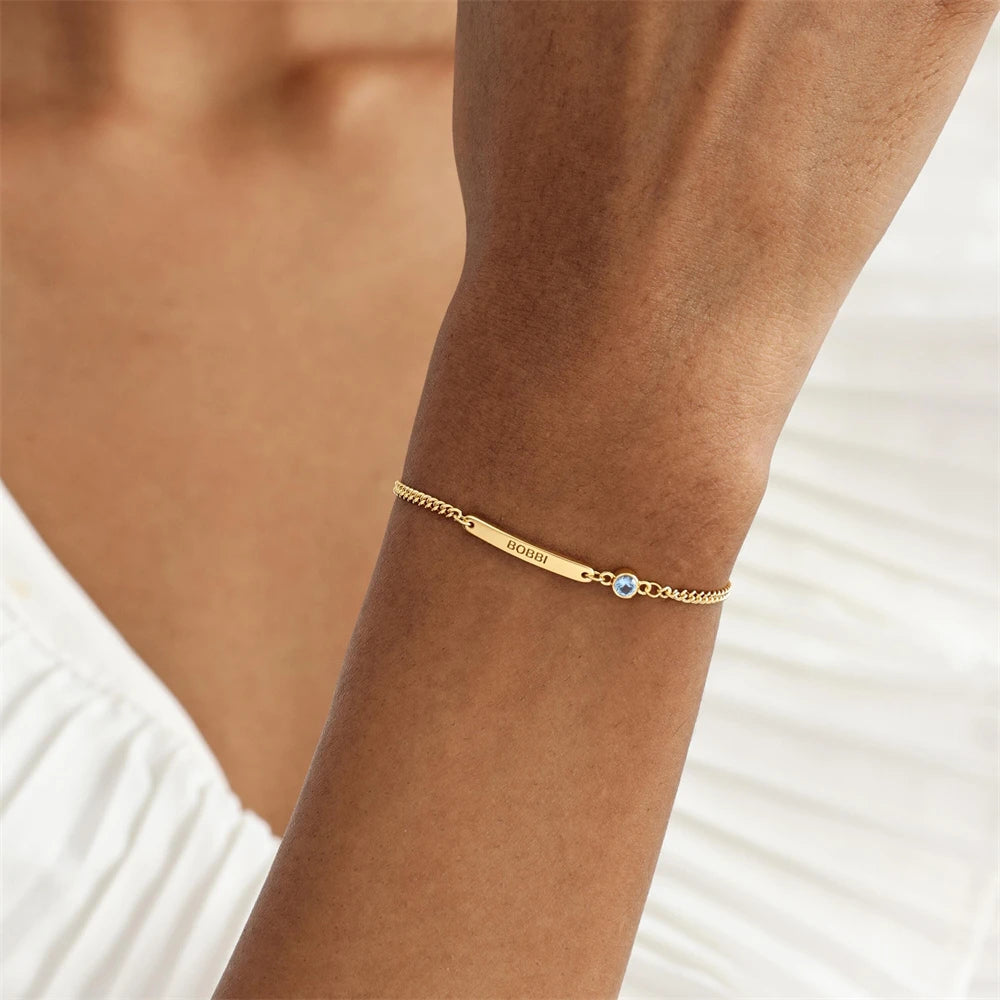 Personalized Birthstone Bracelet