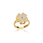 Clover Rotating Anxiety Ring