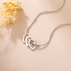 Custom Heart Name Date Necklace