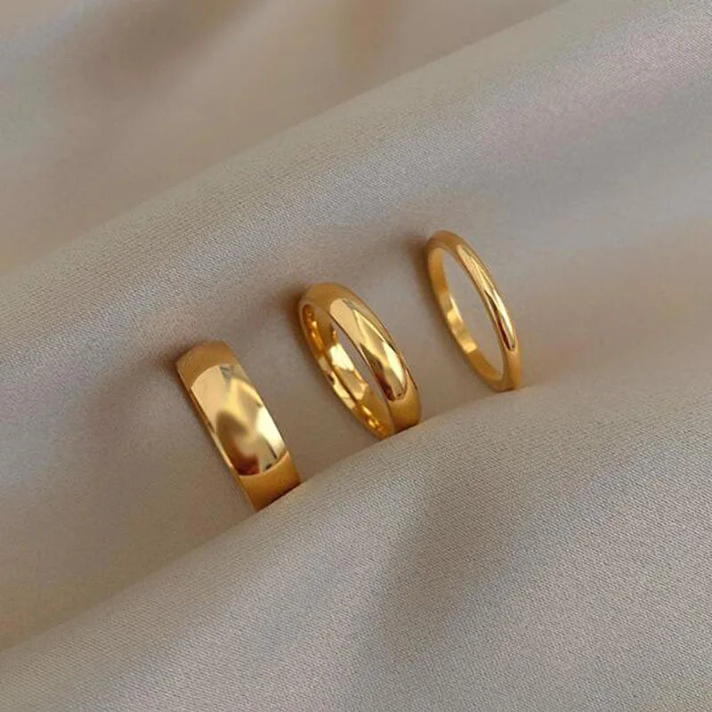 18K Gold Knuckle Ring Set
