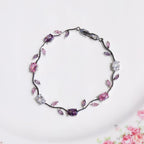 Tulip Flower Zircon Bracelet