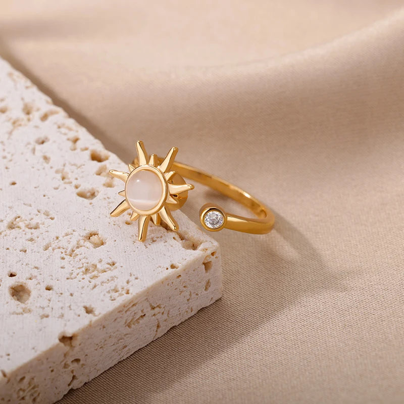 Sun Spinner Anxiety Ring