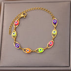 Gold Evil Eye Bracelet
