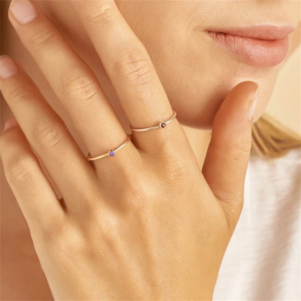 Gold Birthstone Ring