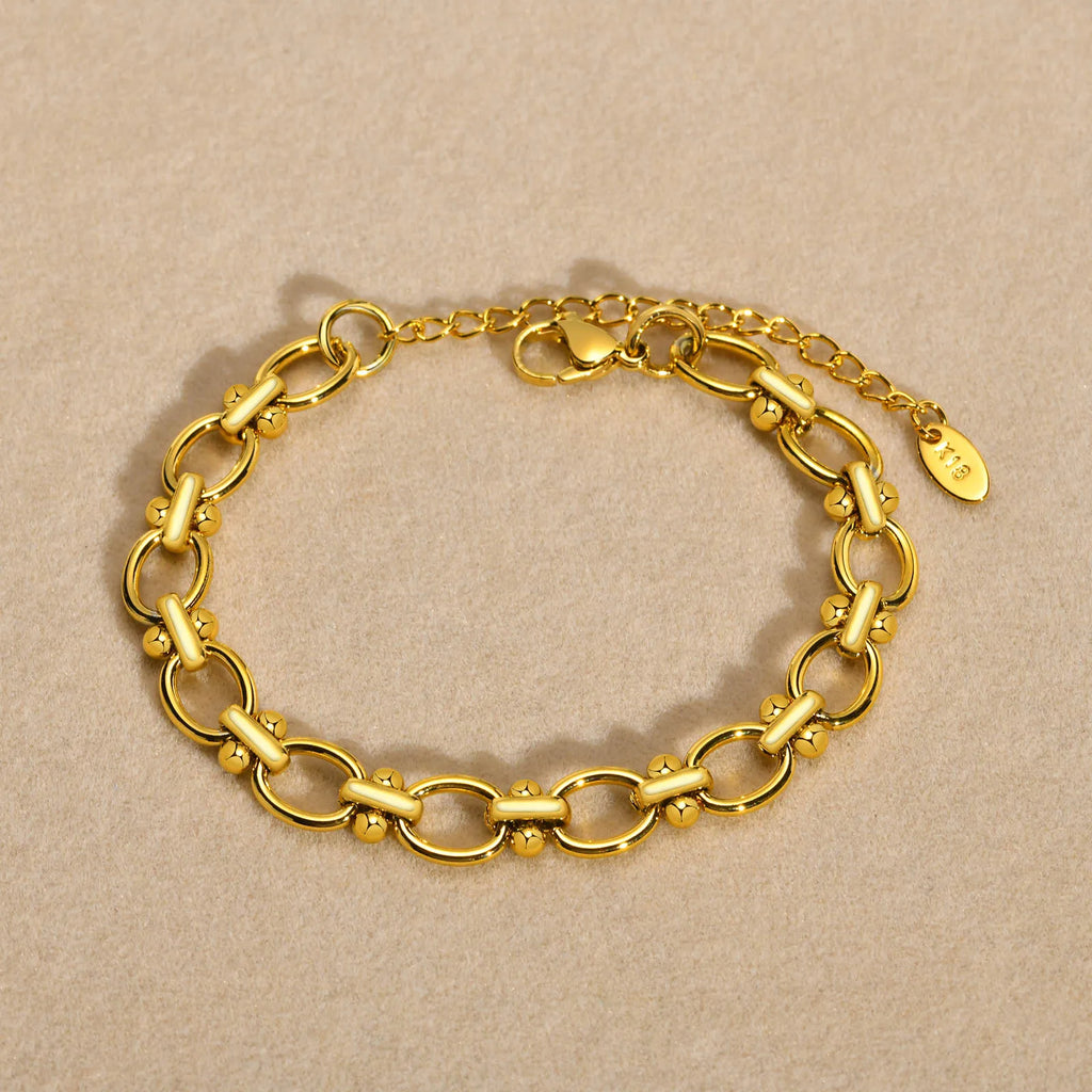 18K Gold Chunky Link Bracelet