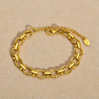 18K Gold Chunky Link Bracelet