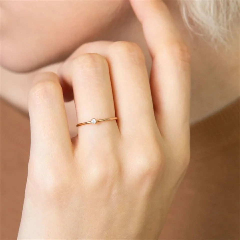 Gold Birthstone Ring