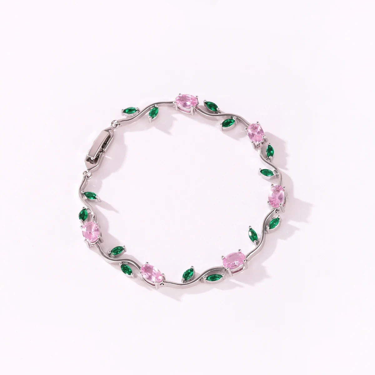 Tulip Flower Zircon Bracelet