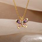 Butterfly Crystal Necklace