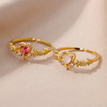 Zircon Heart Ring