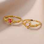 Zircon Heart Ring