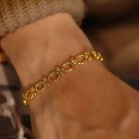 18K Gold Chunky Link Bracelet
