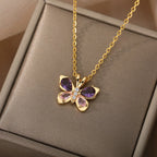 Butterfly Crystal Necklace