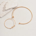 Modern Gold Collar Necklace