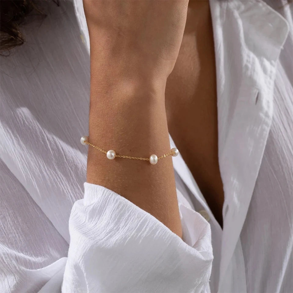 Pearl Chain Bracelet