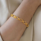 18K Gold Chunky Link Bracelet