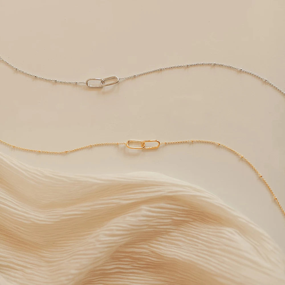 Gold Paperclip Necklace