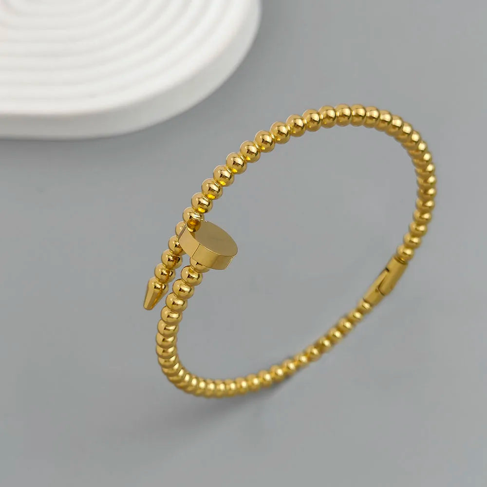 Gold Nail Bracelet