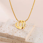 Custom Heart Name Date Necklace