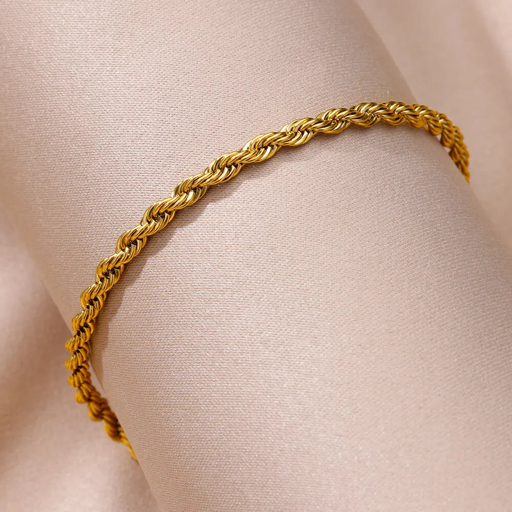 Gold Stainless Steel Anklet