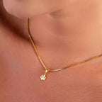 Personalized Paw Name Necklace