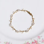 Tulip Flower Zircon Bracelet