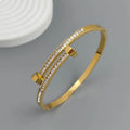 18K Gold Nail Bracelet