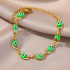 Gold Evil Eye Bracelet