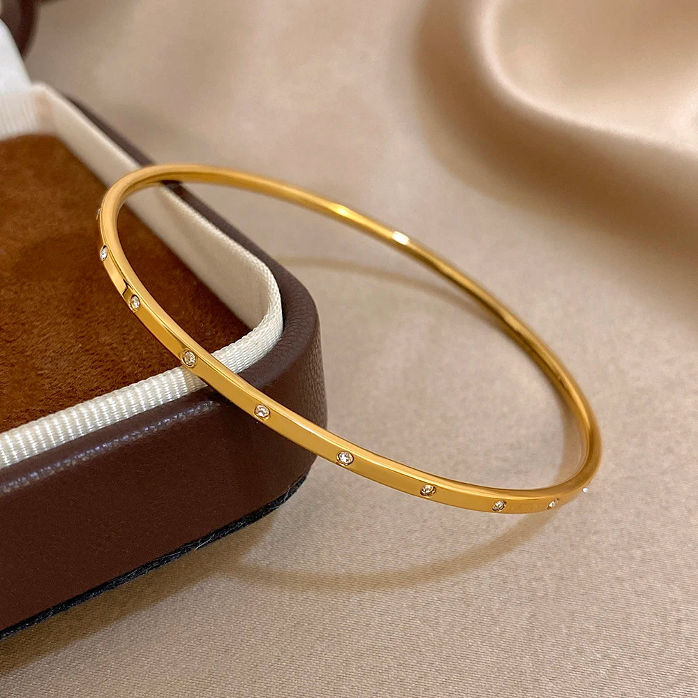 Slim Gold Cuff Bracelet
