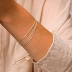 Silver Layered Chain Bracelet