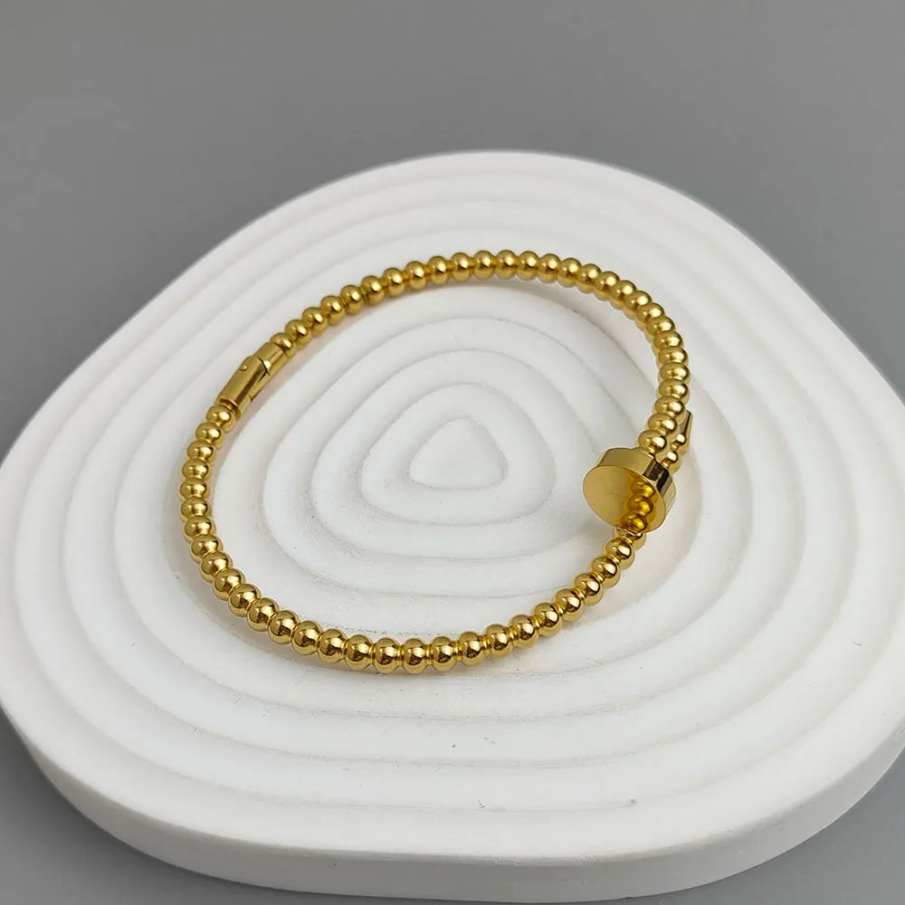 Gold Nail Bracelet