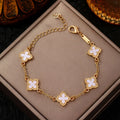 Gold Clover Bracelet