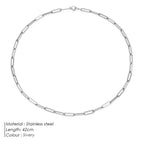 Gold Paperclip Chain Necklace