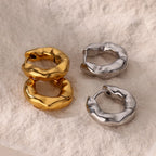 Gold Geometric Hoop Earrings