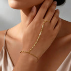 Gold Hand Chain Ring Bracelet